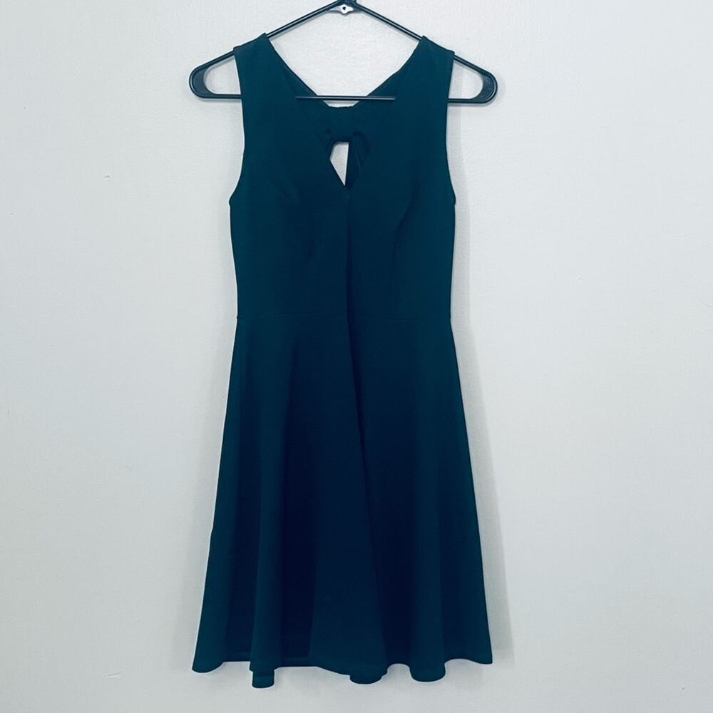 Sleeveless Fit & Flare Dress with Back Cutout – Teal | Size S